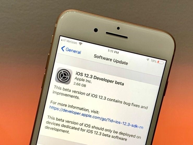 Apple’s confirmed an iOS 12.3 update and also the software is in beta ahead of the official release for iPhone, iPod, and iPod touch..