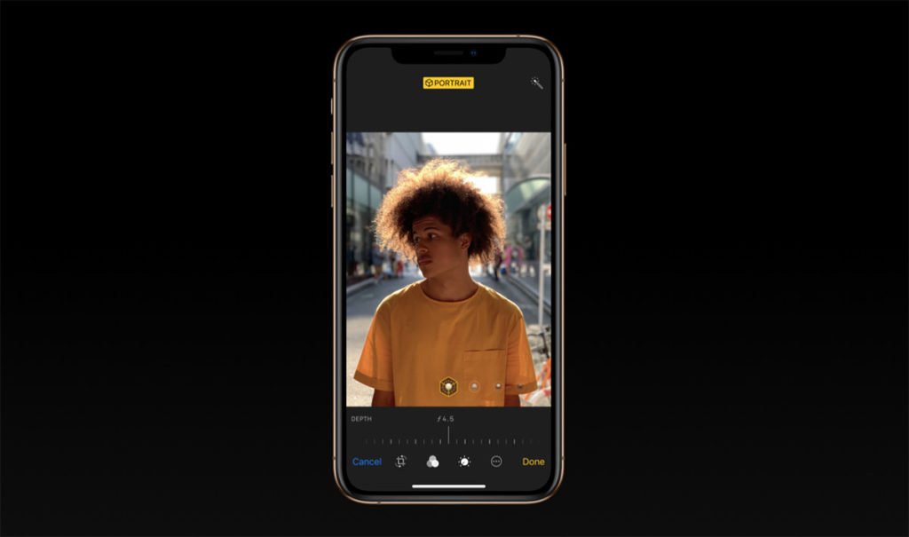 Apple has introduced a new photo editing tool, "Portrait lighting" with the camera app. In this tool, you can change the intensity and location of the light. 