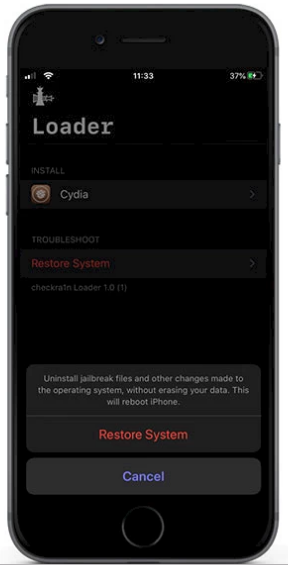 The latest version of the checkrain app allows you to easily remove the jailbreak.