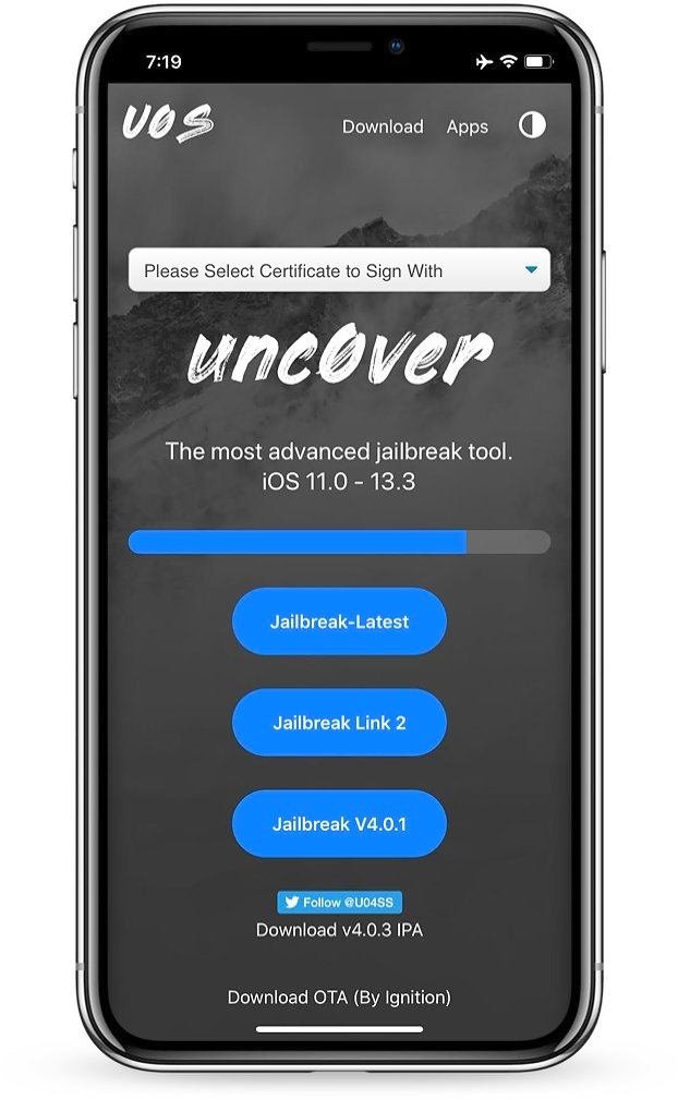 U04S Store - Get unc0ver jailbreak without revoke 
