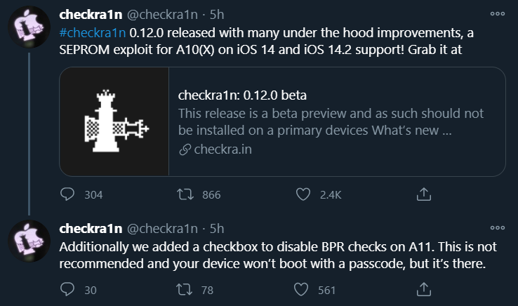 checkra1n 0.12.0 beta- checkra1n jailbreak new 