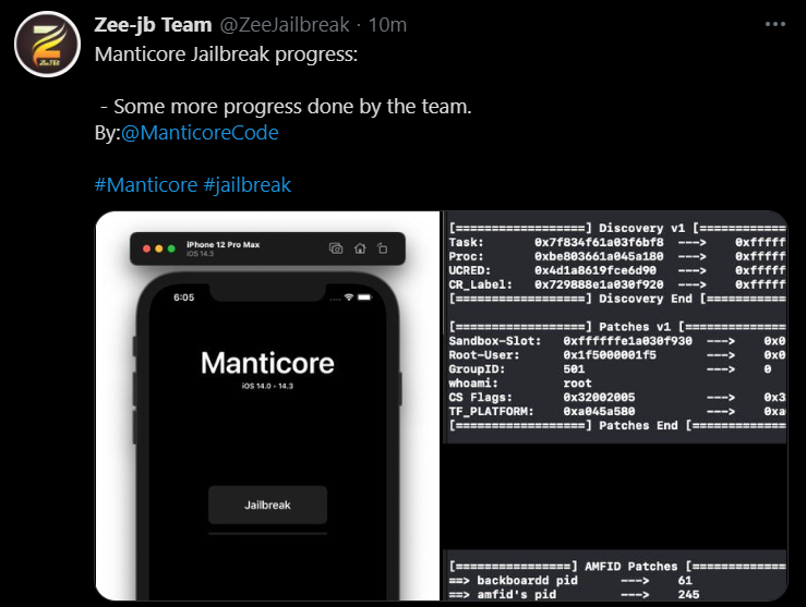 The Monticorcode team tweeted about their progress.