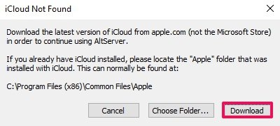 Install AltStore on windows PC, the error is Icloud Not Found solution.