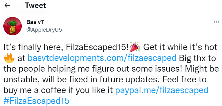 Filza Escaped is a jailbreak file manager with root access