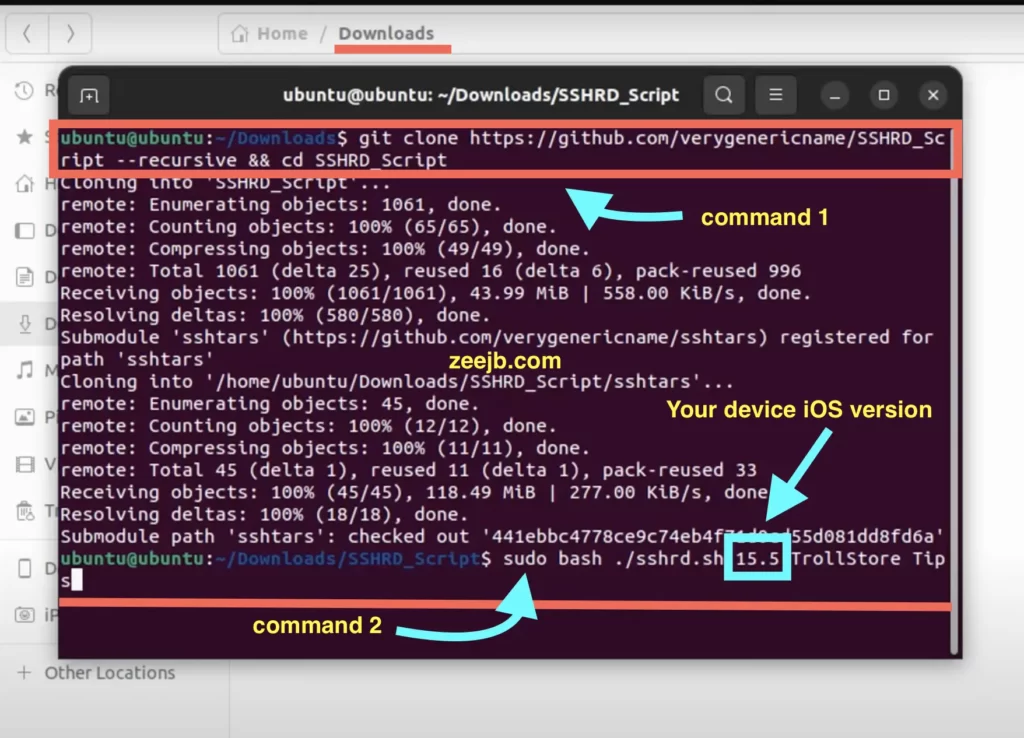 How to install TrollStore via ramdisk ssh