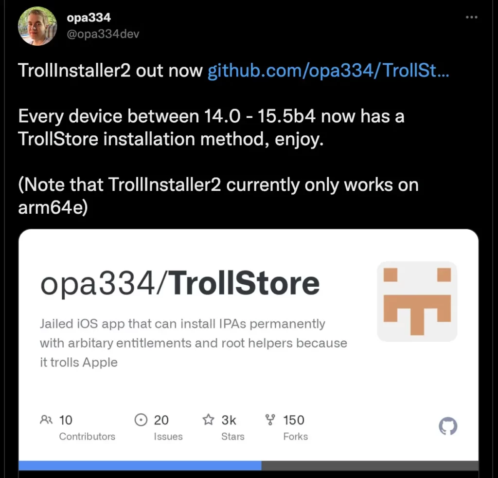 Question] Followup post to my tons of trollstore issues, every time I run  this command my iPad Air 2 reboots normally. No ascii troll face, just  apple logo. Tips is also completely