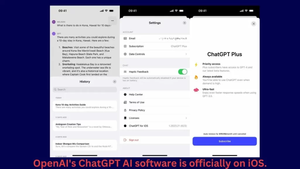 Download a ChatGPT app for iOS