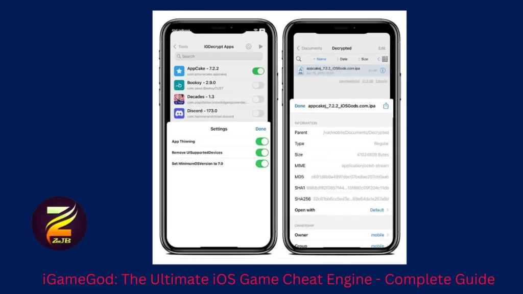 iGameGod: The Ultimate iOS Game Cheat Engine.