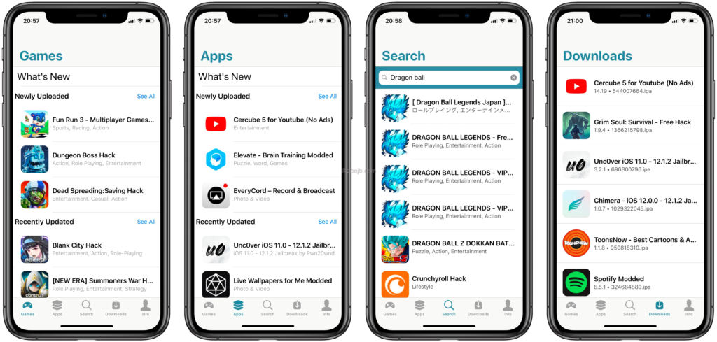 iOSGods is Jailed App Store, the website that allows non-jailbroken users to download and install free, hacked, tweaked, or cracked apps and games.