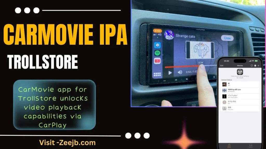 CarMovie app for TrollStore unlocks video playback capabilities via CarPlay