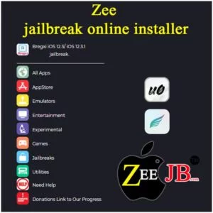 Jailbreak app - By using ZeeApp you can Install Online  - Pikzo, Cripzi, Zeus, AppValley, iOS Ninja, Zeon, Hexxa, Bregxi, Unc0ver, Chimera, Silio, Cydia, and many more