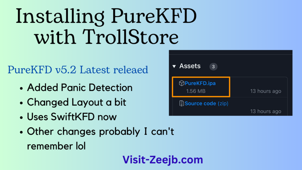 Installing PureKFD with TrollStore
