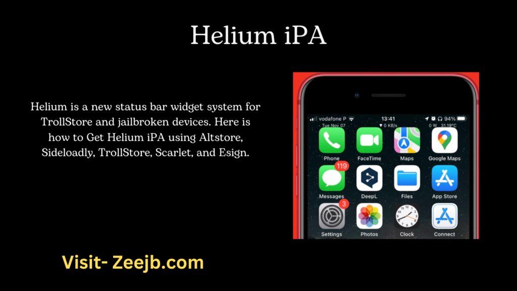 Helium, created by leminlimez, introduces a distinctive enhancement for TrollStore devices by seamlessly integrating widgets into the Status Bar across iOS versions 15 to 17.