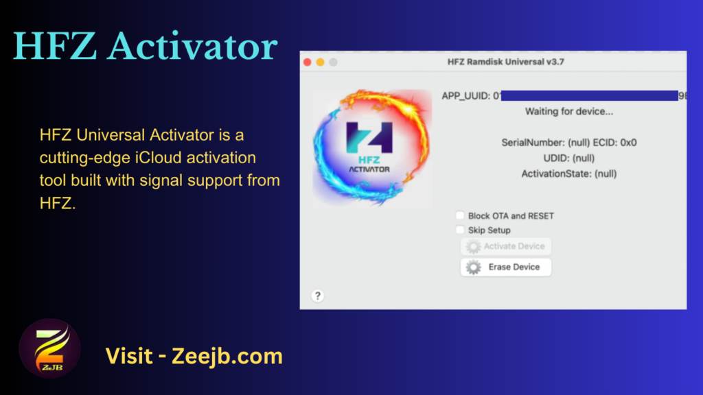 HFZ Universal Activator is an advanced iCloud Activation tool that has been meticulously crafted with HFZ signal support in mind. This feature enables users to make phone calls effortlessly from iPhones that have been bypassed.