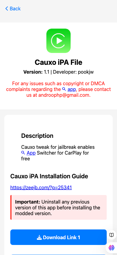 Download Cauxo For iOS 15 - iOS 16.7.1