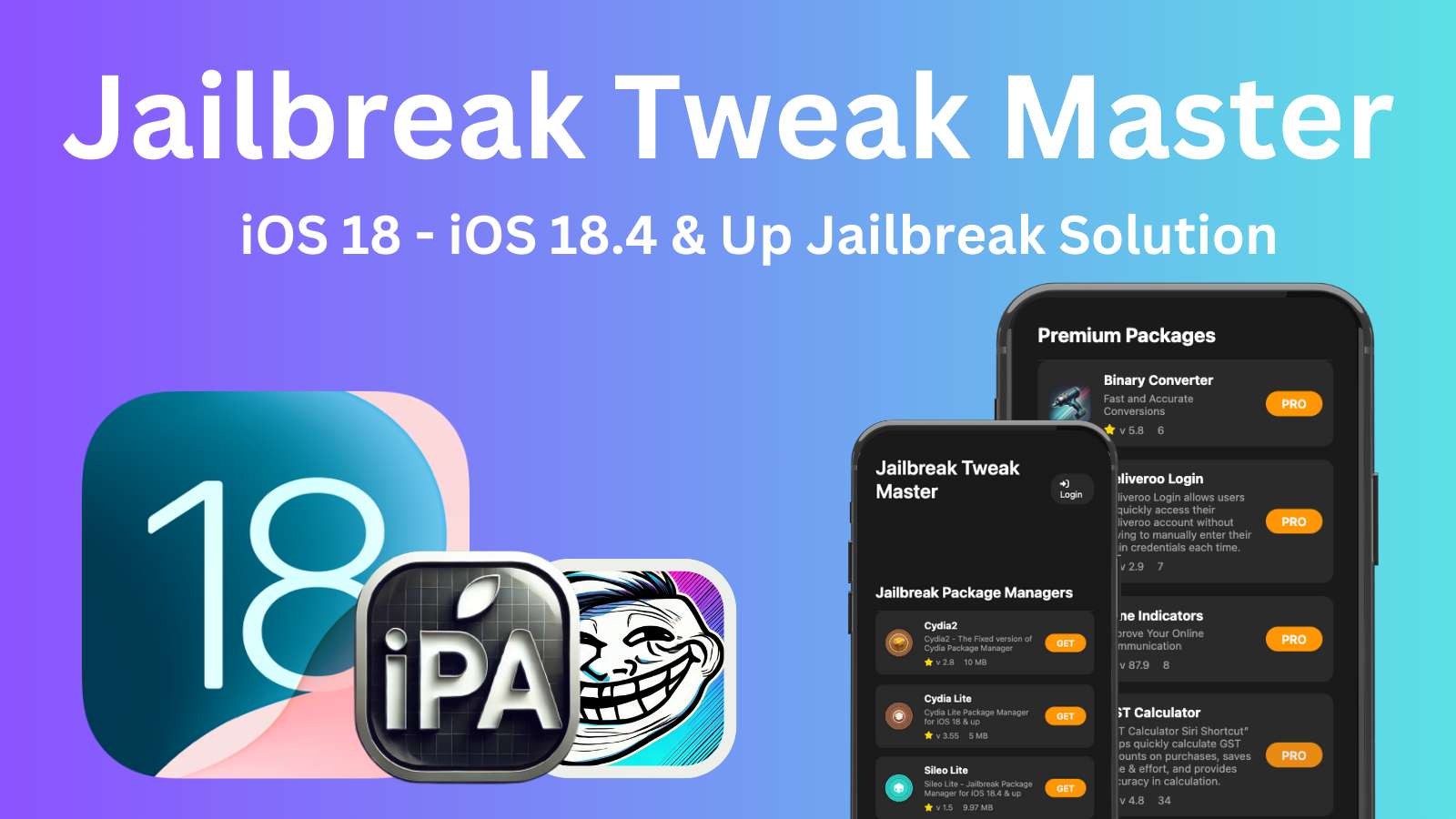 How to jailbreak iOS 18.4 - iOS 18 Online, Jailbreak Tweak Manager