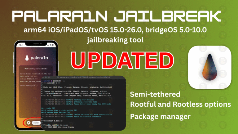 Palera1n Jailbreak Download iOS 18.7/ iOS 26.2