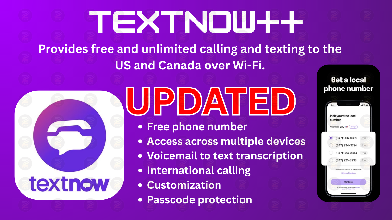 TextNow++ Unlimited Calls and Texts over Wifi, iPhone Second Sim