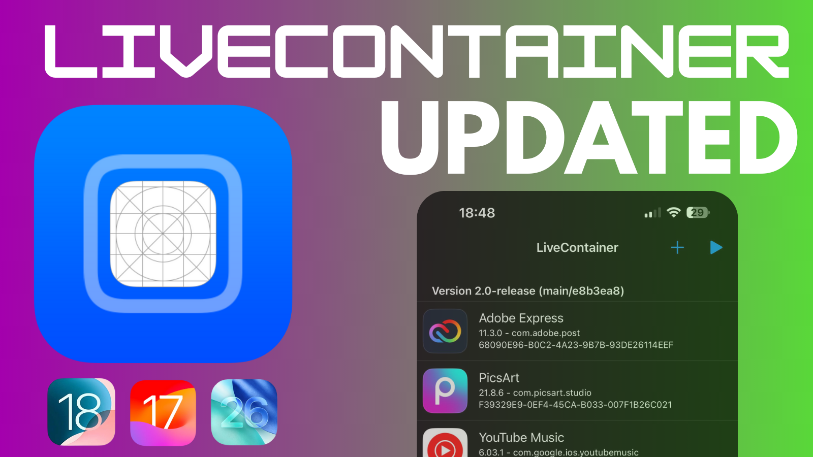 Live Container iOS