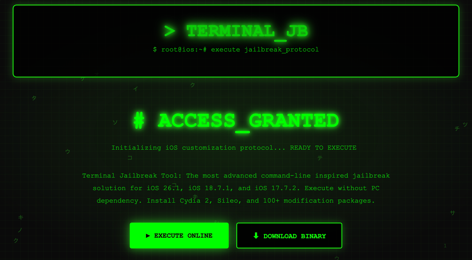 Terminal Jailbreak tools