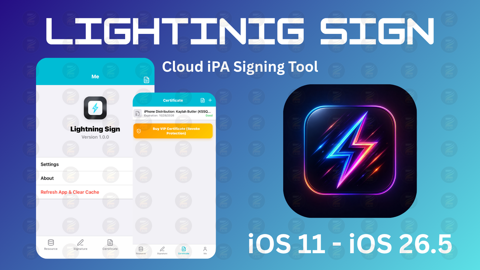 Lightning Sign iOS IPA sideloader tool