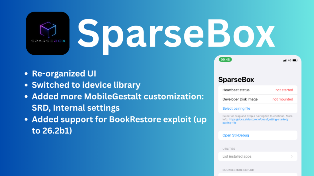 SparseBox Fixed 3 App limits on sideloadly